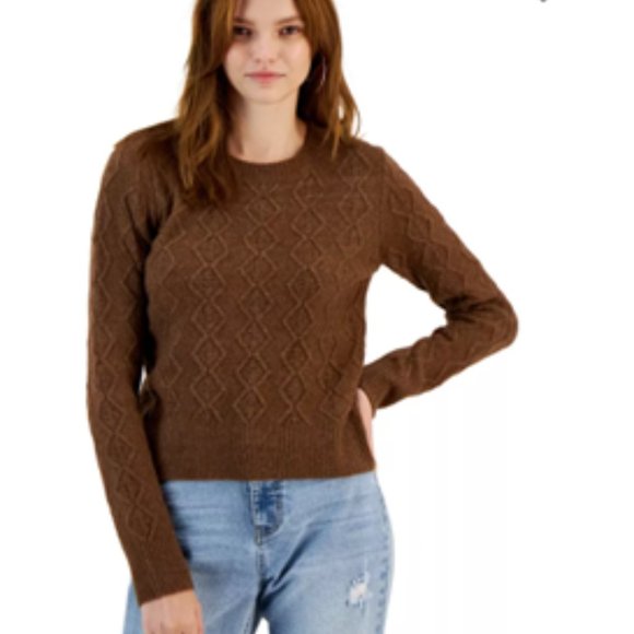 NWT Hippie Rose Sweater Pull Over  Brown XL - Picture 1 of 8